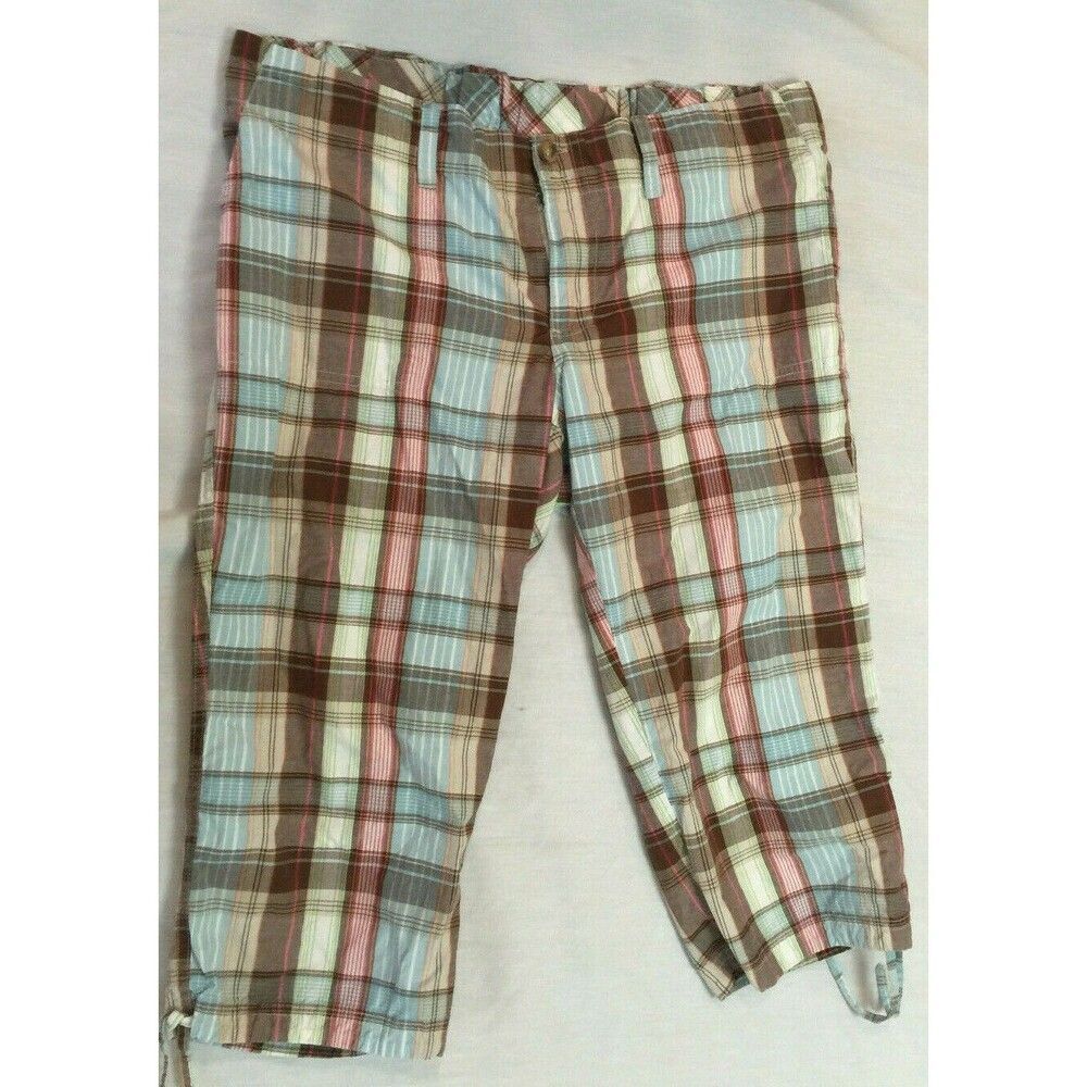 OH MAMMA MATERNITY WOMENS CAPRIS PANTS COTTON SIZE M